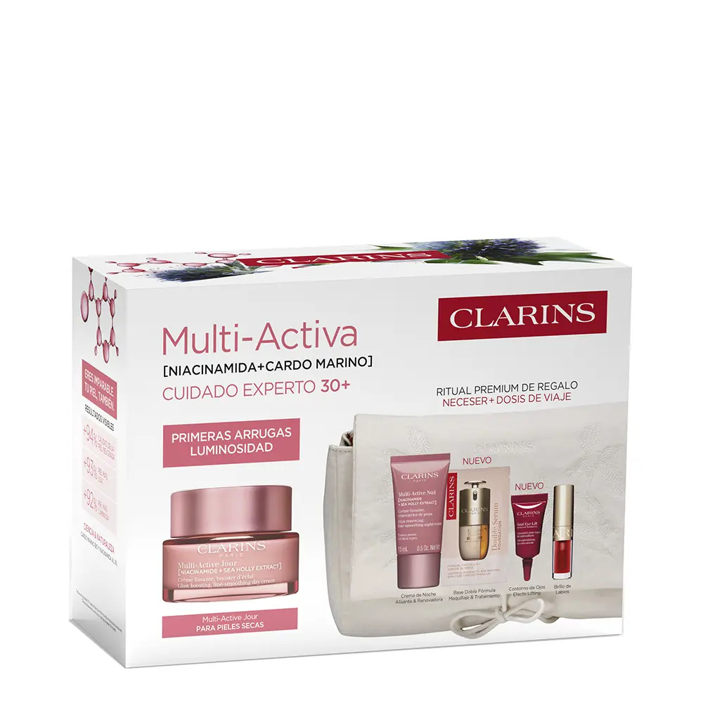CLARINS MULTI-ACTIVE JOUR PEAUX SECHES ESTUCHE 5 pz CLARINS MULTI-ACTIVE JOUR PEAUX SECHES ESTUCHE 5 pz