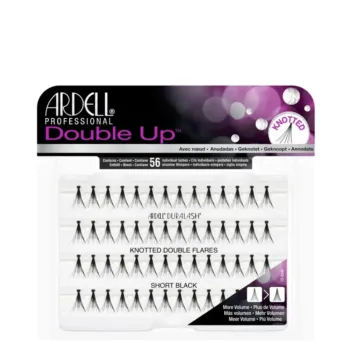 <span class="notranslate">ARDELL INDIVIDUALS DOUBLE UP</span> knotted double flares #short black 56 u