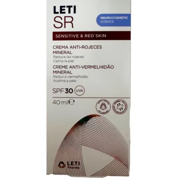 LETI PHARMA LETISR SENSITIVE & RED SKIN mineral anti-redness cream SPF30 40 ml