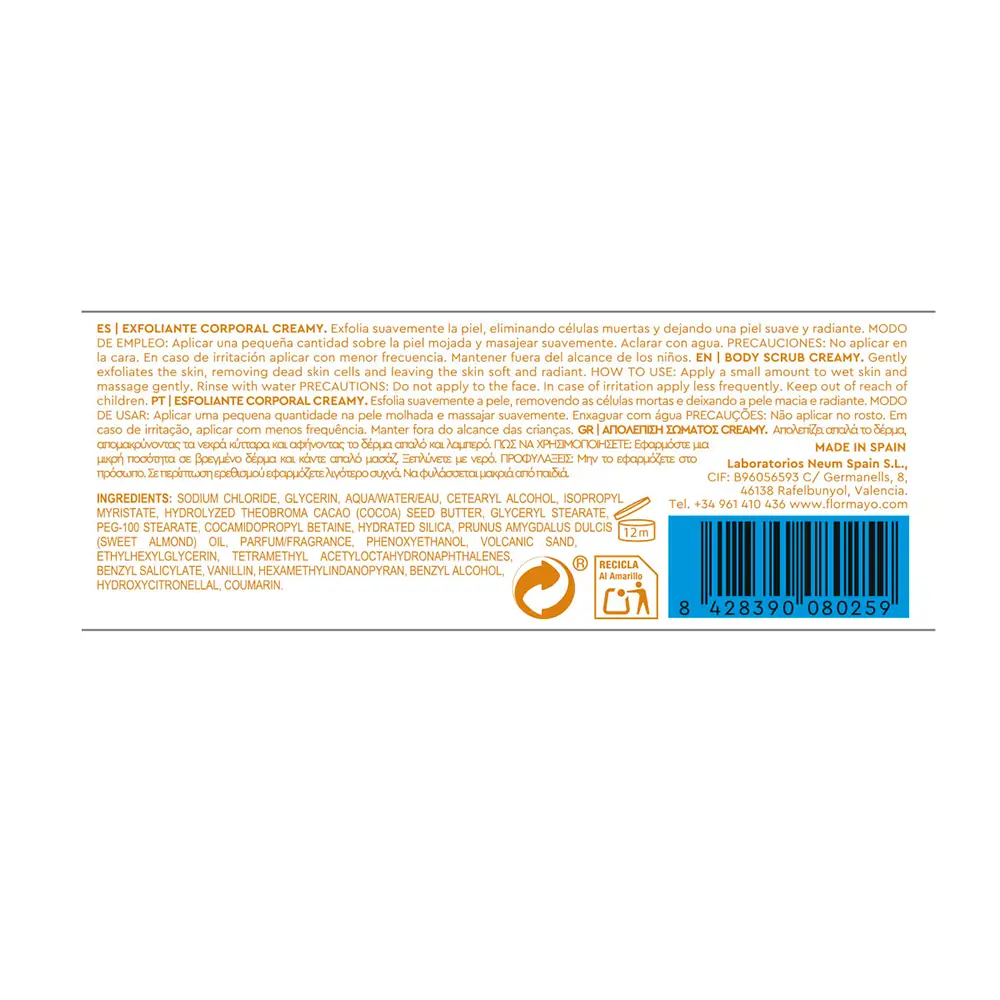 FLOR DE MAYO BODY SCRUB creamy 170 ml FLOR DE MAYO BODY SCRUB creamy 170 ml - Image 3
