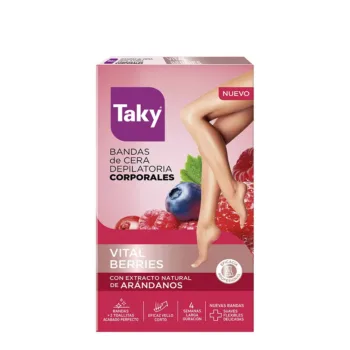 TAKY RED FRUITS body wax strips for hair removal 16 units