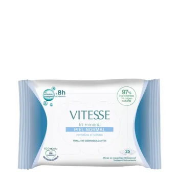 VITESSE TRI-MINERAL NORMAL SKIN makeup remover wipes 25 units