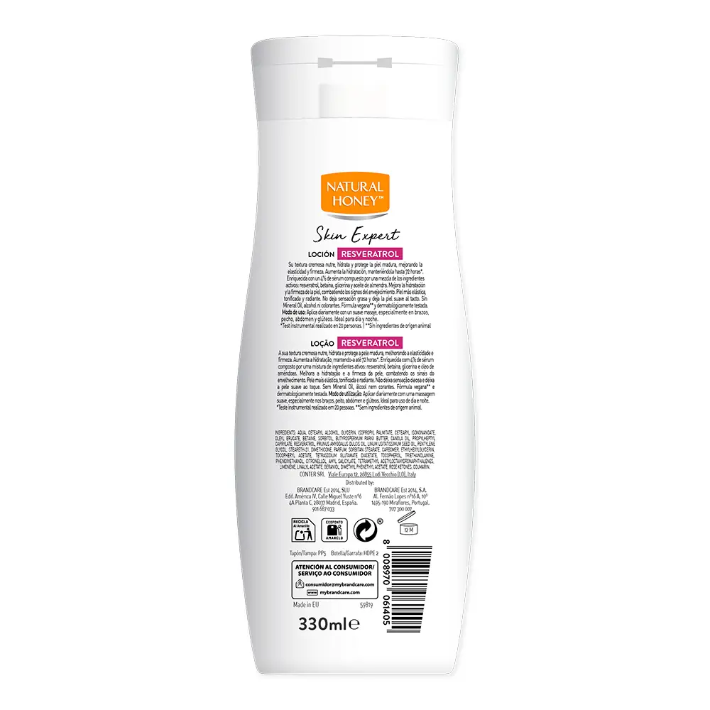 NATURAL HONEY SKIN EXPERT LOTION resveratrol 330 ml