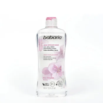 BABARIA ROSA MOSQUETA agua micelar desmaquillante 400 ml BABARIA ROSA MOSQUETA agua micelar desmaquillante 400 ml