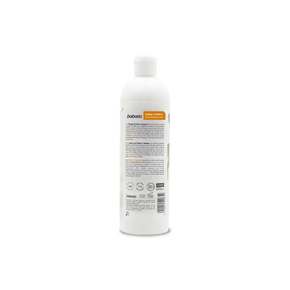 <span class="notranslate">BABARIA LEMON & VITAMIN C</span> Illuminating Brightening Shampoo 380 ml <span class="notranslate">BABARIA LEMON & VITAMIN C</span> Illuminating Brightening Shampoo 380 ml - Image 2