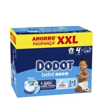 DODOT DODOT STAGES XXL size 4 diapers 9-14 kg 164 units DODOT DODOT STAGES XXL size 4 diapers 9-14 kg 164 units