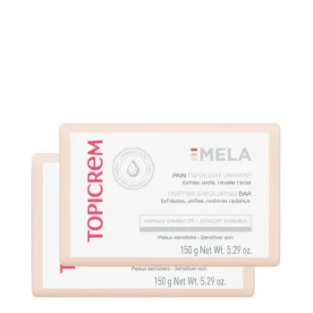 TOPICREM MELA exfoliating bar pack 2 x 150 gr