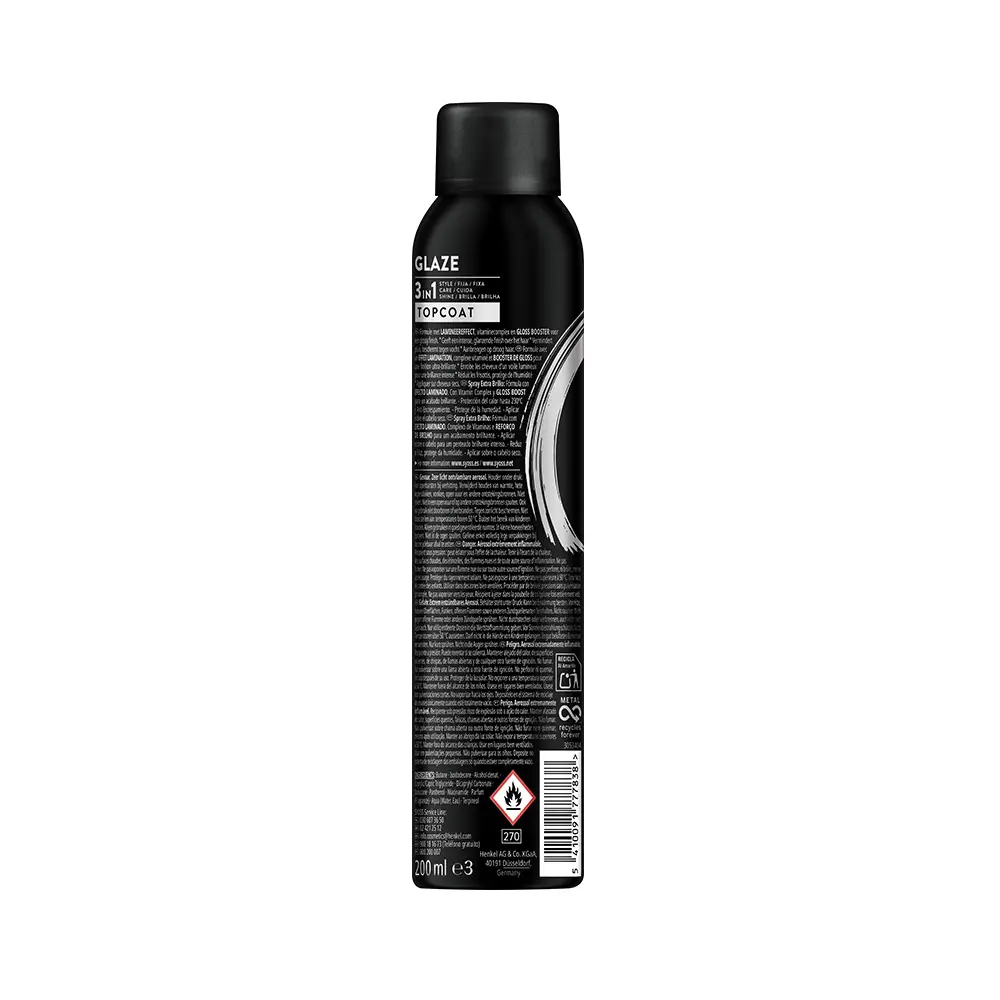 SYOSS GLAZE 3 IN 1 top coat 200 ml SYOSS GLAZE 3 IN 1 top coat 200 ml