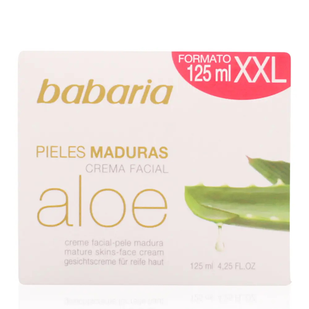 BABARIA ALOE VERA crema facial nutritiva piel madura 125 ml BABARIA ALOE VERA crema facial nutritiva piel madura 125 ml
